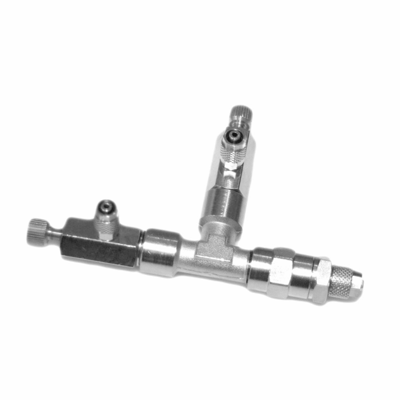 Hiwi CO2 Verteiler 2-fach mit 4/6 Schlauchanschluß+RV