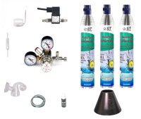 CO2 Anlage Hiwi 425 Profi mit Wassersprudler-Flasche (kompatibel zu Sodastream u.a.) und Nachtabschaltung