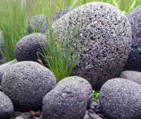 OrinocoDeco Black Pebble Stein, verschiedene Größen